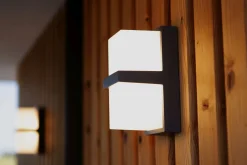 Metall Lampen|Led Außenleuchten*Eco-Light LED Außenleuchte Wand Aluminium Anthrazit IP54 3000 K