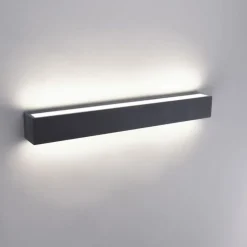 Paul Neuhaus LED Außenleuchte Wand Aluminium B:50 cm IP65 Up & Down< Feuchtraumleuchten|Badezimmer Lampe