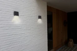 Eco-Light LED Außenleuchte Wand Anthrazit IP54 4000 K Up Down< Metall Lampen|Led Außenleuchten