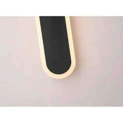 Searchlight LED Außenleuchte Wand Schwarz Metall 18 W IP65 H:90 cm< Metall Lampen|Led Außenleuchten