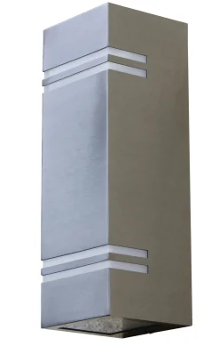 Metall Lampen|Led Außenleuchten*Eco-Light LED Außenleuchte Wand Up Down Edelstahl IP54 3000 K