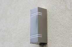 Metall Lampen|Led Außenleuchten*Eco-Light LED Außenleuchte Wand Up Down Edelstahl IP54 3000 K