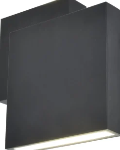 Eco-Light LED Außenleuchte Wand Up Down IP44 B:19,5 cm Schwarz< Metall Lampen|Led Außenleuchten