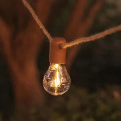 Außenlichterketten|Dekolampen Außen*Newgarden LED Außenlichterkette 5m 10x E27 IP44 2700 K mit Stecker