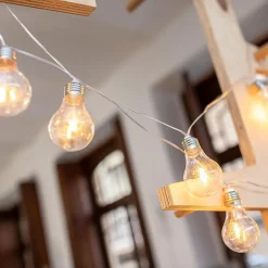 Newgarden LED Außenlichterkette mit Stecker IP44 Transparent 4,5m 2700K< Außenlichterketten|Dekolampen Außen