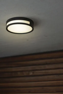 Eco-Light LED Außenwandlampe Aluminium rund Ø18,3 cm IP54 3000 K< Metall Lampen|Led Außenleuchten