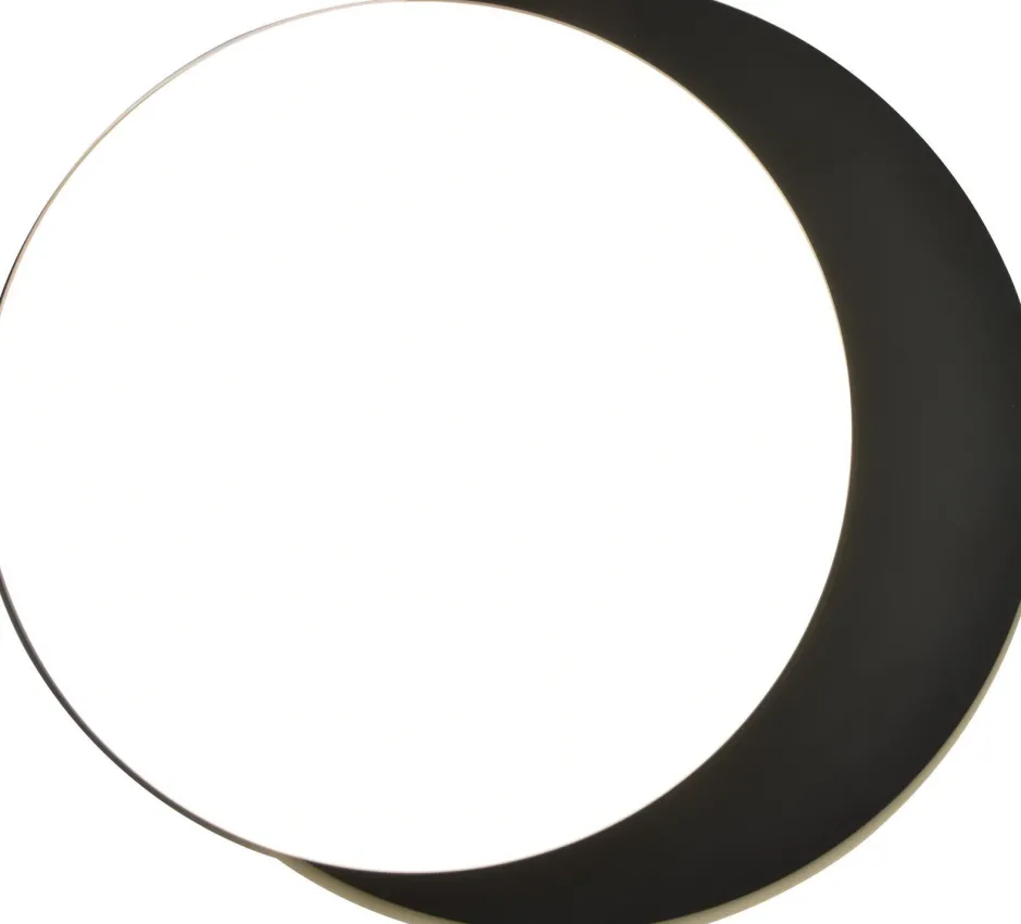 Led Außenleuchten|Außenwandleuchten*Eco-Light LED Außenwandlampe Schwarz IP54 rund Ø30 cm 3000/4000 K