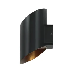 Außenwandleuchten|Moderne Lampen*Nowodvorski LED Außenwandlampe Up Down in Gold Schwarz IP54 5W