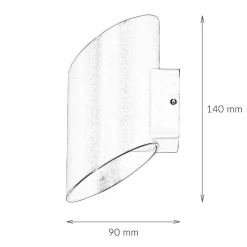 Außenwandleuchten|Moderne Lampen*Nowodvorski LED Außenwandlampe Up Down in Gold Schwarz IP54 5W