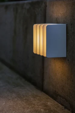 Metall Lampen|Led Außenleuchten*Eco-Light LED Außenwandlampe Weiß 3000 K IP54 dekorativ Modern