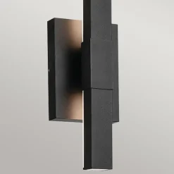 Elstead LED Außenwandleuchte Aluminium H: 56 cm IP44 Schwarz indirekt< Metall Lampen|Messinglampen