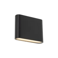 TK Lighting LED Außenwandleuchte Aluminium Schwarz IP54 Up Down< Metall Lampen|Feuchtraumleuchten