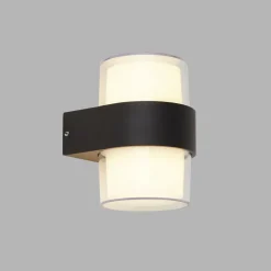 Searchlight LED Außenwandleuchte IP44 Schwarz Weiß 3000 K Up Down< Metall Lampen|Led Außenleuchten