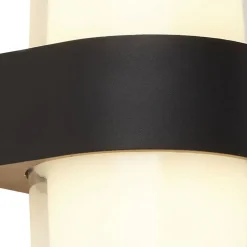 Searchlight LED Außenwandleuchte IP44 Schwarz Weiß 3000 K Up Down< Metall Lampen|Led Außenleuchten