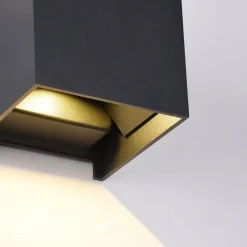 Maytoni LED Außenwandleuchte Metall Up Down IP54 Schwarz 400 lm< Außenwandleuchten|Led Außenleuchten