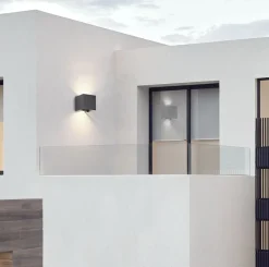 Maytoni LED Außenwandleuchte Metall Up Down IP54 Schwarz 400 lm< Außenwandleuchten|Led Außenleuchten