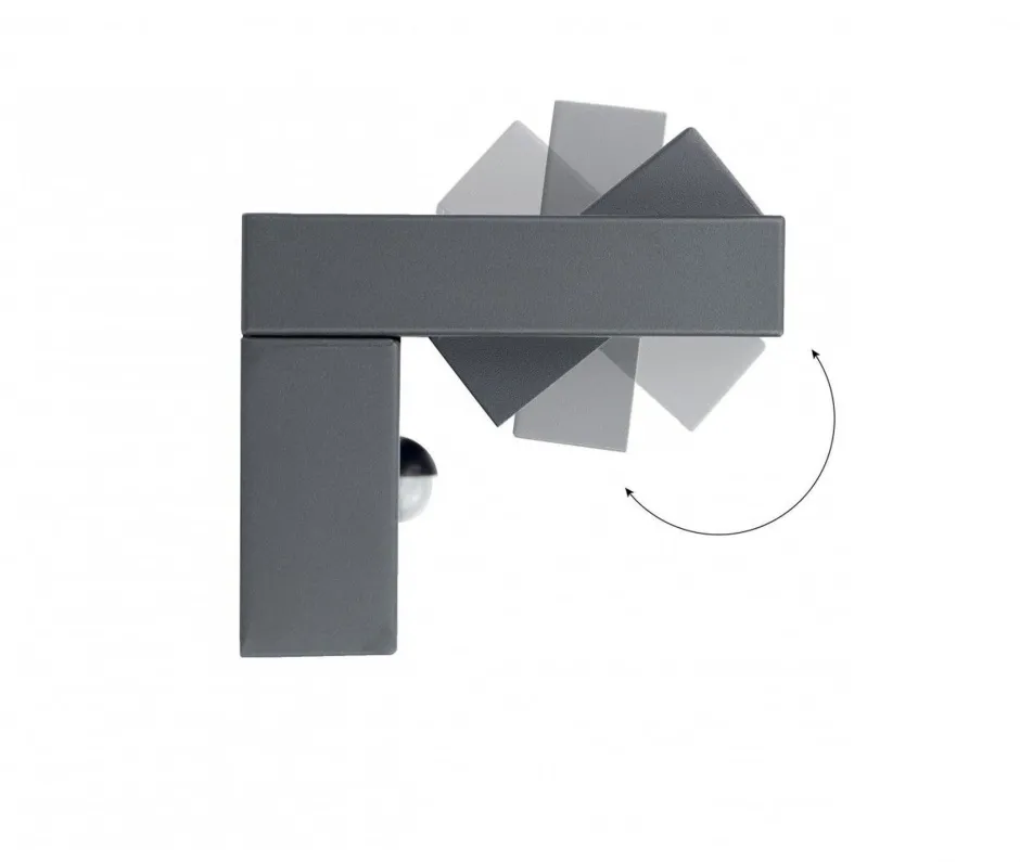 Außenwandleuchten|Außenleuchten Mit Bewegungsmelder*SU-MA LED Außenwandleuchte mit Bewegungssensor Aluminium Glas