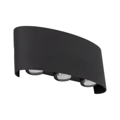 Metall Lampen|Feuchtraumleuchten*TK Lighting LED Außenwandleuchte Up Down IP54 H:8 cm 480 lm 3000 K