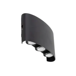 Metall Lampen|Feuchtraumleuchten*TK Lighting LED Außenwandleuchte Up Down IP54 H:8 cm 480 lm 3000 K