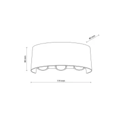 Metall Lampen|Feuchtraumleuchten*TK Lighting LED Außenwandleuchte Up Down IP54 H:8 cm 480 lm 3000 K
