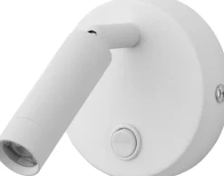 TK Lighting LED Aufbaustrahler rund Weiß Leselicht schwenkbar< Led Lampen|Wandleuchten