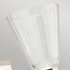 Elstead LED Badezimmerlampe Wand IP44 36,8 cm breit Glas Metall< Led Lampen|Wandleuchten