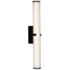 Glaslampen|Jugendstil Lampen*Searchlight LED Badezimmerleuchte Wand 63 cm IP44 Glas Metall 3000 K