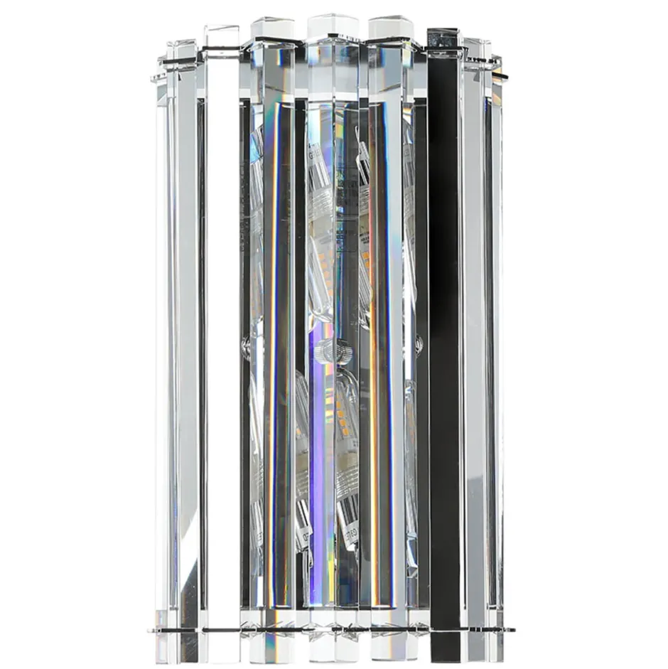 Kristalllampen|Designerlampen*Elstead LED Badlampe Kristall Glas IP44 modernes Design