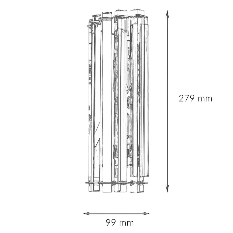 Kristalllampen|Designerlampen*Elstead LED Badlampe Kristall Glas IP44 modernes Design