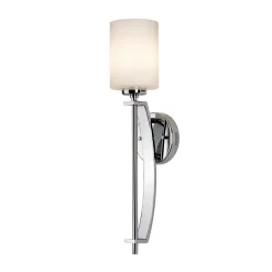 Wandleuchten|Moderne Lampen*Elstead LED Badlampe NELLY satinierter Glas Schirm IP44