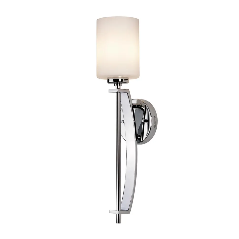 Wandleuchten|Moderne Lampen*Elstead LED Badlampe NELLY satinierter Glas Schirm IP44