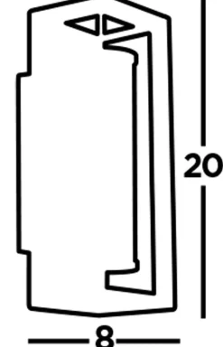 Led Lampen|Wandleuchten*Searchlight LED Badlampe Wand IP44 Schwarz Weiß H: 20 cm blendarm