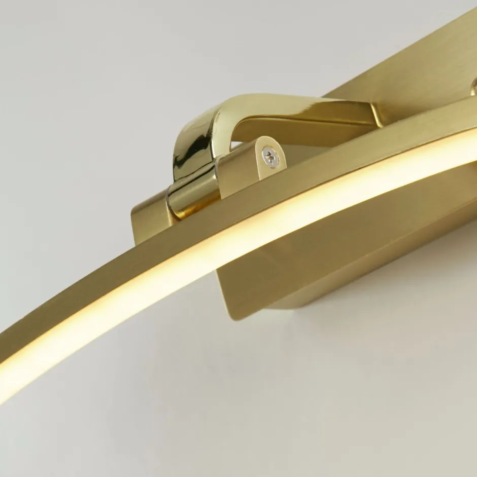 Led Lampen|Wandleuchten*Searchlight LED Bilderlampe in Messing Metall 3000 K 503 lm Modern