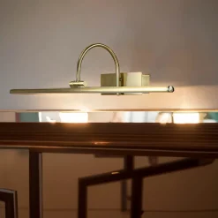 Jugendstil Lampen|Küchenlampen*Nowodvorski LED Bilderleuchte in Messing Antik 12W Jugendstil