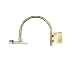 Jugendstil Lampen|Küchenlampen*Nowodvorski LED Bilderleuchte in Messing Antik 12W Jugendstil