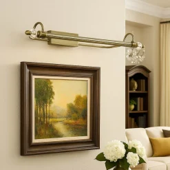 Nowodvorski LED Bilderleuchte Metall Jugendstil 8W 79,5cm lang< Led Lampen|Wandleuchten