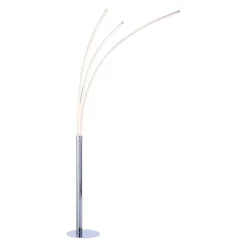 Just Light LED Bogenleuchte in Chrom Metall 6 W 733 lm 215 cm XXL< Wohnzimmerlampen|Metall Lampen