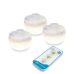 Leuchtmittel|Dekolampen Außen*Newgarden LED Campingleuchte 3er Set Akku Haken Magnet dimmbar IP54 CHERRY