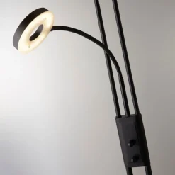 Searchlight LED Deckenfluter dimmbar 193 cm 3000 K Schwarz Lesearm< Led Lampen|Bürolampen