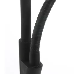 Led Lampen|Stehlampen*Steinhauer LED Deckenfluter mit Lesearm in Schwarz 185 cm dimmbar