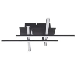 Searchlight LED Deckenlampe 3000 K warmweiß Schwarz matt Chrom< Deckenleuchten|Led Lampen