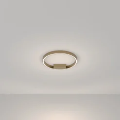 Deckenleuchten|Led Lampen*Maytoni LED Deckenlampe Aluminium Ø 40 cm in Messing rund TESSA