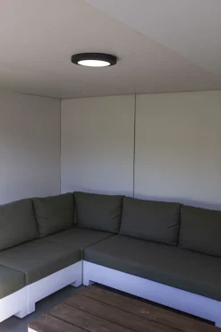 Led Außenleuchten|Deckenleuchten Außen*Eco-Light LED Deckenlampe außen Anthrazit Aluminium IP54 Ø30,5 cm