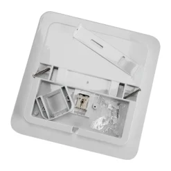 Badezimmer Lampe|Feuchtraumleuchten*Strühm LED Deckenlampe außen IP55 22 cm breit klein Weiß