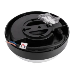 Badezimmer Lampe|Feuchtraumleuchten*Strühm LED Deckenlampe außen IP65 B: 17,5 cm Schwarz Weiß rund klein