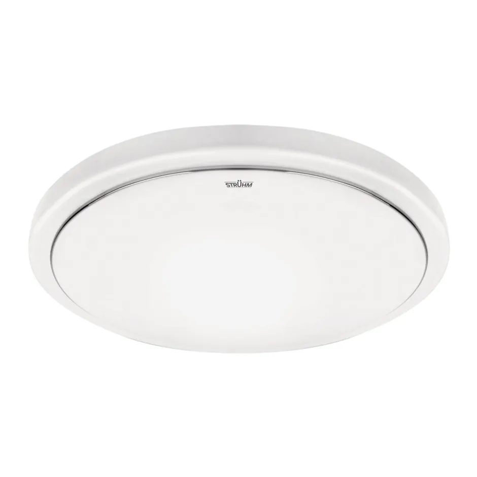 Strühm LED Deckenlampe Bewegungsmelder Ø 29 cm rund IP44 Weiß 4100 K< Deckenleuchten|Led Lampen