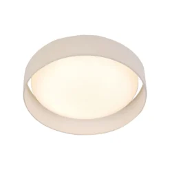 Wohnzimmerlampen|Esszimmer Lampen*Searchlight LED Deckenlampe blendarm Ø50 cm rund 25 W Stoffschirm