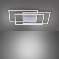 Paul Neuhaus LED Deckenlampe dimmbar in Stahl L:75 cm 5760 lm Modern< Deckenleuchten|Flurlampen