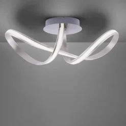 Paul Neuhaus LED Deckenlampe dimmbar Metall in Stahl 2050 lm Modern< Deckenleuchten|Flurlampen