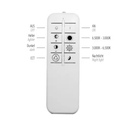 Just Light LED Deckenlampe Dimmer Fernbedienung 6500 lm Nachtlicht< Deckenleuchten|Flurlampen